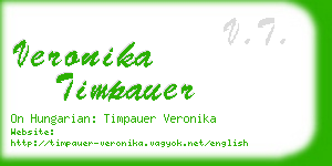 veronika timpauer business card